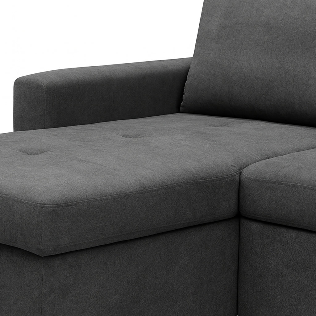 Sofá Cama Chaise Longue con Arcón Patón Gris