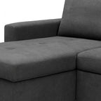 Sofá Cama Chaise Longue con Arcón Patón Gris