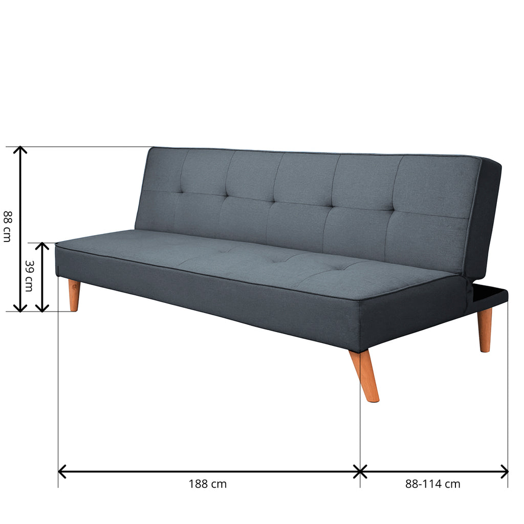 Sofá Cama Clic-Clac Unai Gris