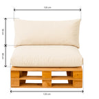 Cojines Impermeables para Palets Beige