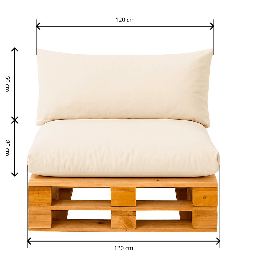 Cojines Impermeables para Palets Beige