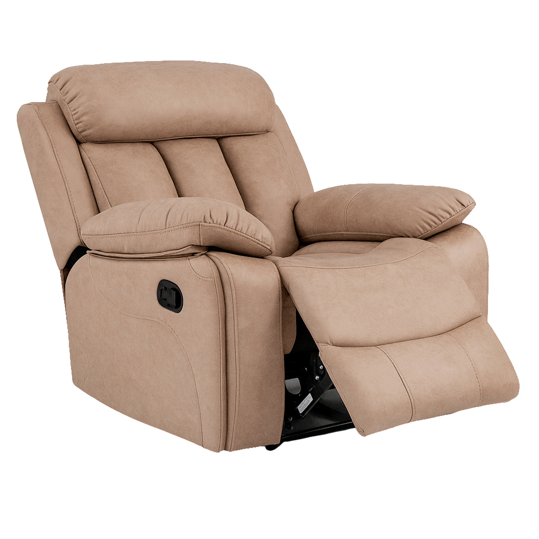 Sillón Relax Madrid Reclinable Manual 1 Plaza Beig