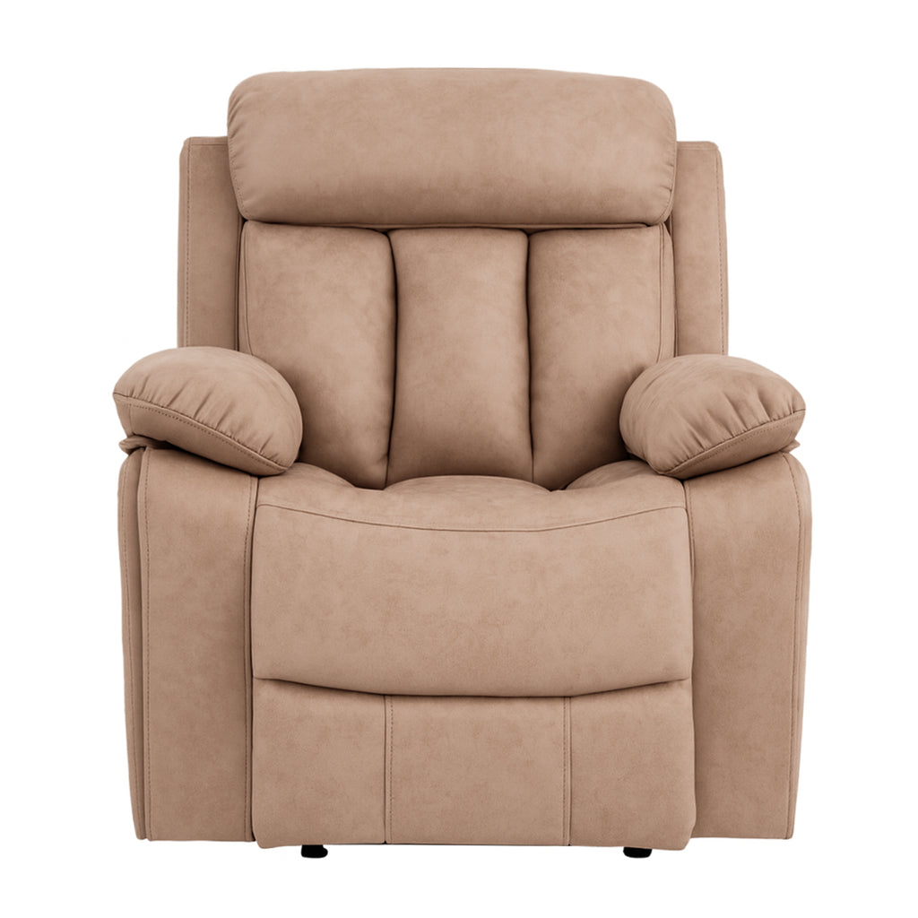 Sillón Relax Madrid Reclinable Manual 1 Plaza Beig