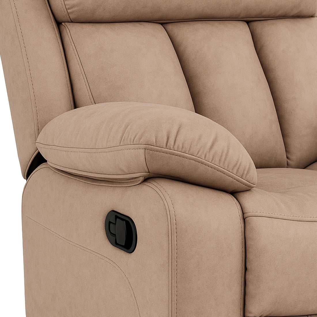 Sillón Relax Madrid Reclinable Manual 1 Plaza Beig