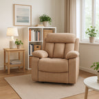 Sillón Relax Madrid Reclinable Manual 1 Plaza Beig