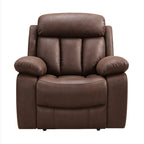 Sillón Relax Madrid Reclinable Manual 1 Plaza Chocolate