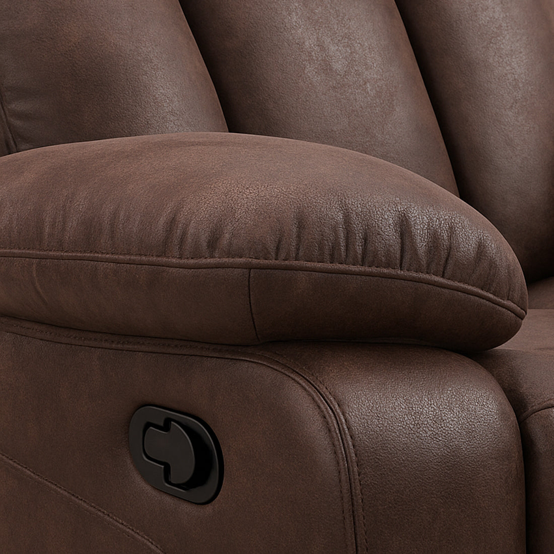 Sillón Relax Madrid Reclinable Manual 1 Plaza Chocolate