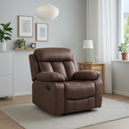 Sillón Relax Madrid Reclinable Manual 1 Plaza Chocolate