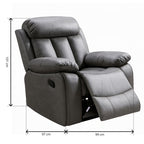 Sillón Relax Madrid Reclinable Manual 1 Plaza Marengo