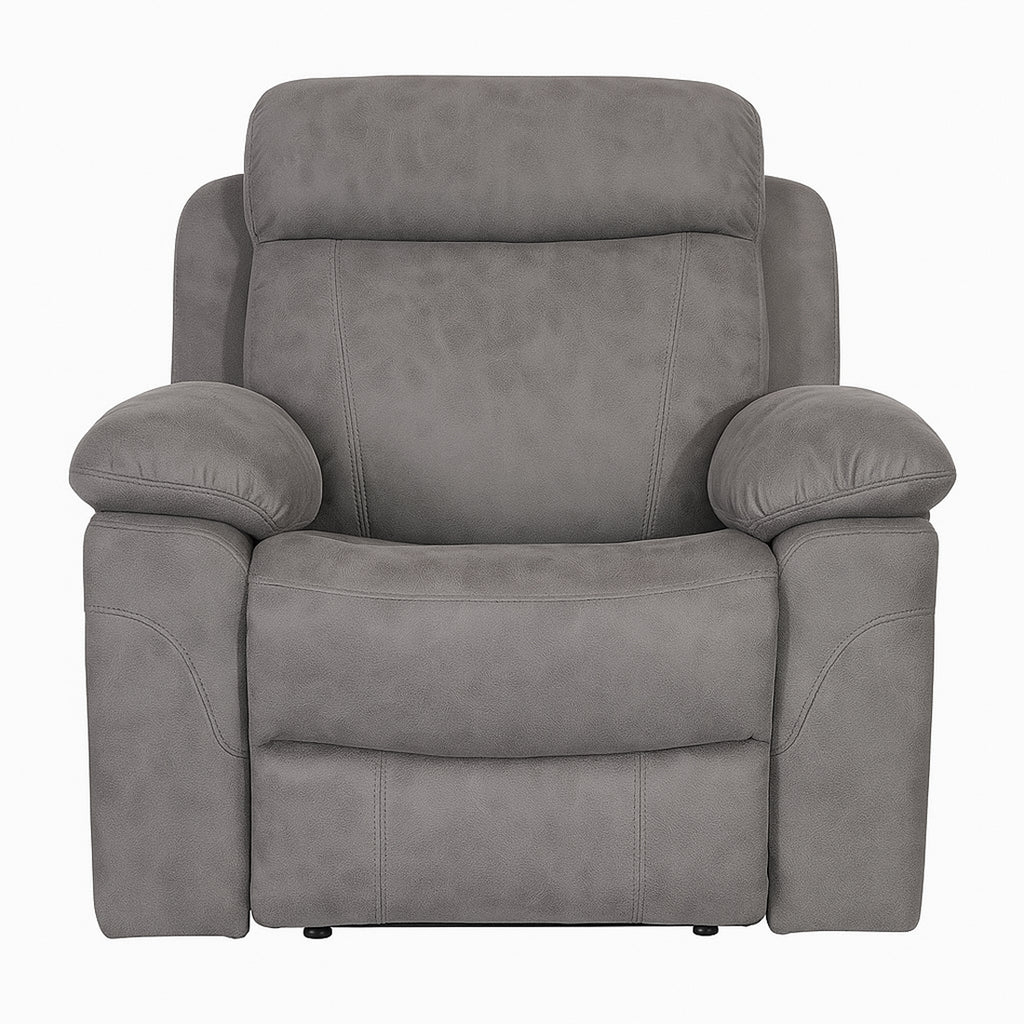 Sillón Relax Manual Menfis con Muelles Ensacados 1 Plaza Cemento