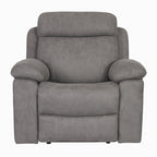 Sillón Relax Manual Menfis con Muelles Ensacados 1 Plaza Cemento