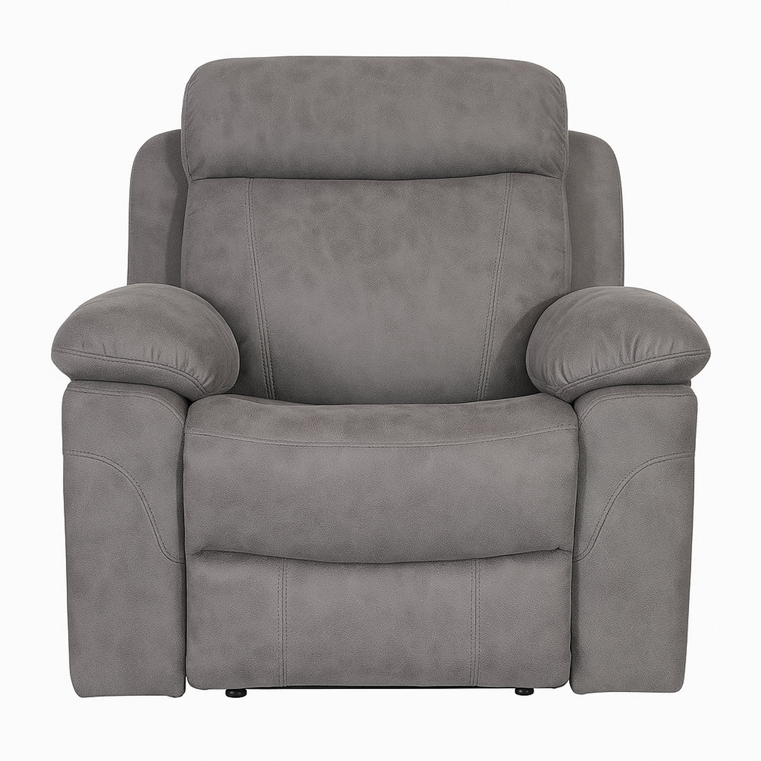 Sillón Relax Manual Menfis con Muelles Ensacados 1 Plaza Cemento