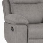 Sillón Relax Manual Menfis con Muelles Ensacados 1 Plaza Cemento