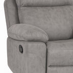 Sofá Relax Manual Menfis con Muelles Ensacados 3 Plazas Cemento