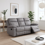 Sofá Relax Manual Menfis con Muelles Ensacados 3 Plazas Cemento