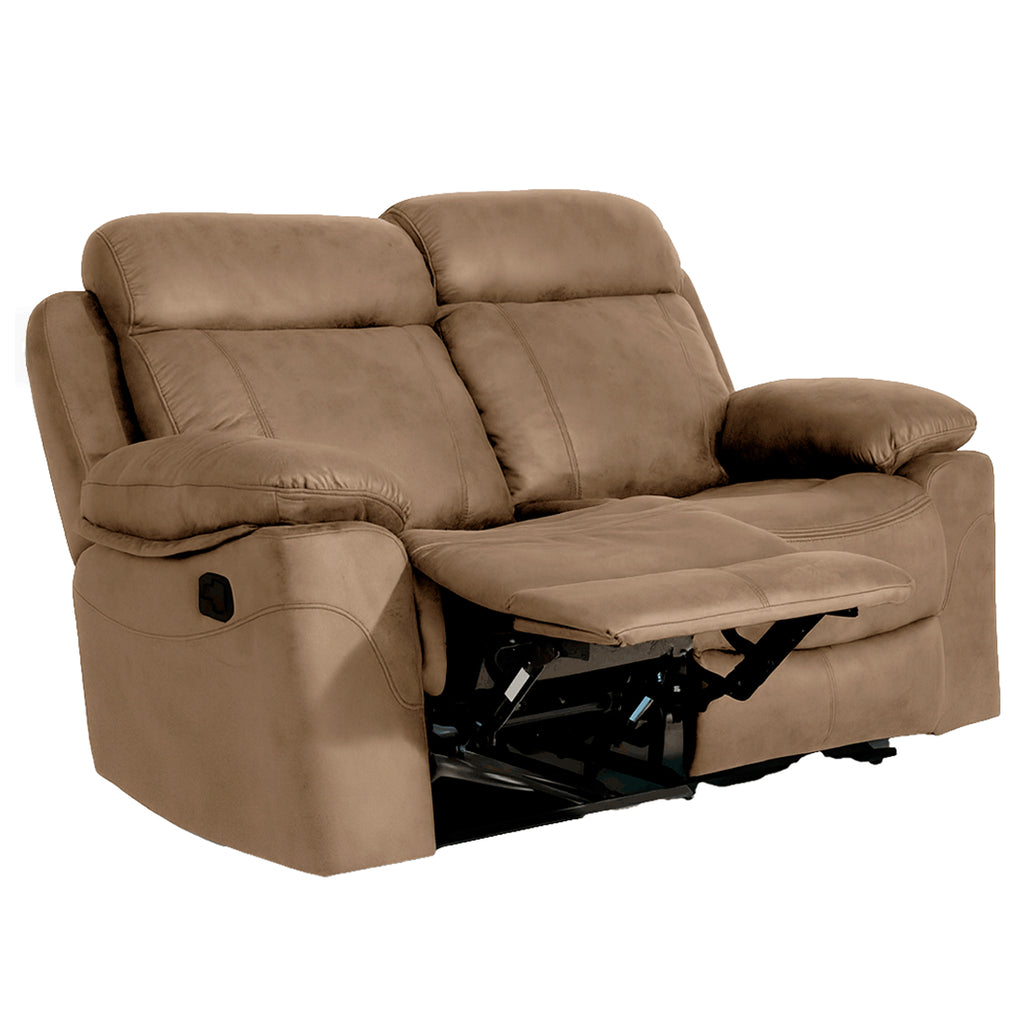 Sofá Relax Manual Menfis con Muelles Ensacados 2 Plazas Piedra