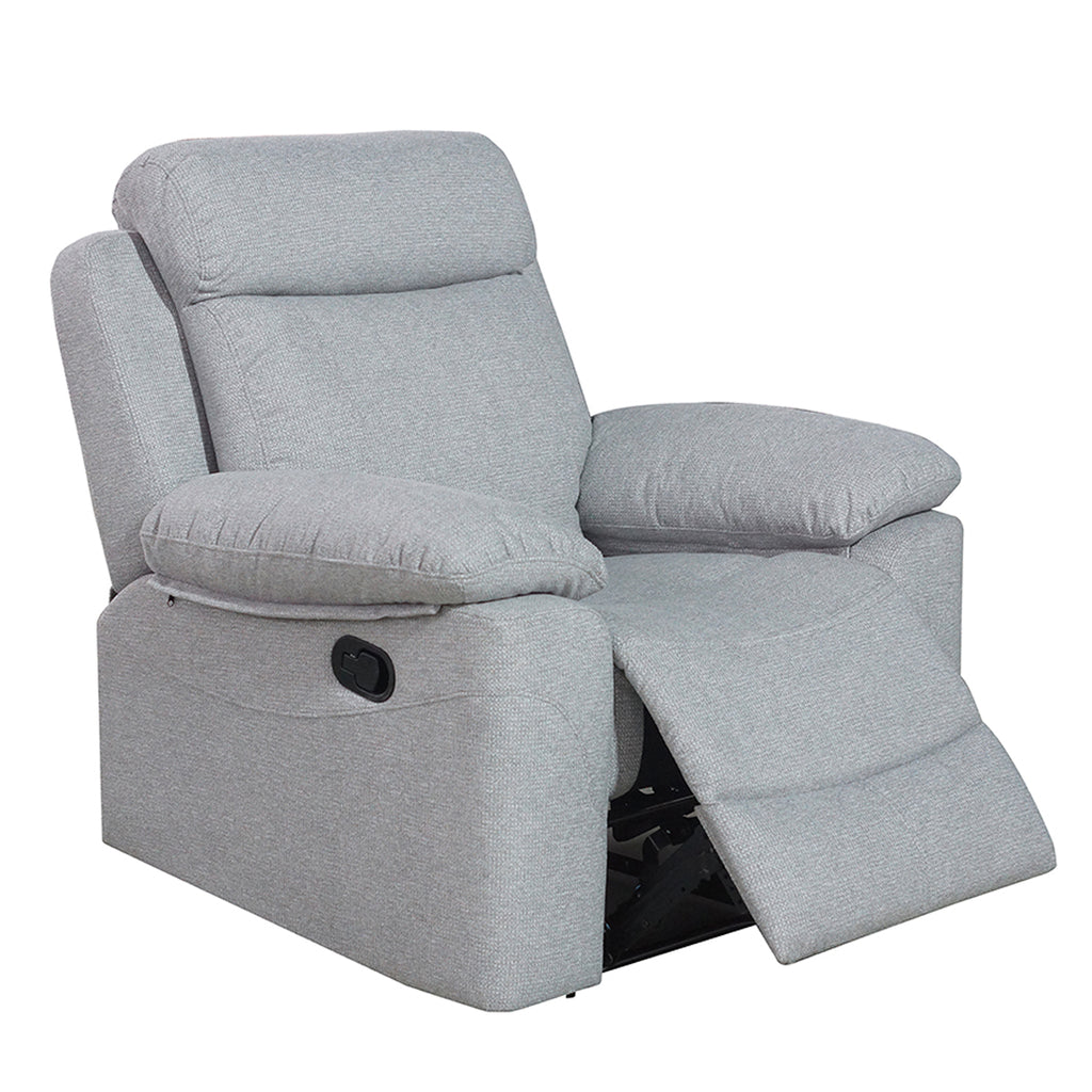 Sillón Relax Manual Olimpo 1 Plaza Gris