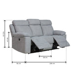 Sofá Manual Olimpo 3 Plazas Gris