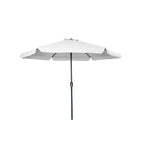 Sombrilla de 3 M con Faldón y Forro Anti UV Blanco