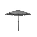 Sombrilla de 3 M con Faldón y Forro Anti UV Antracita