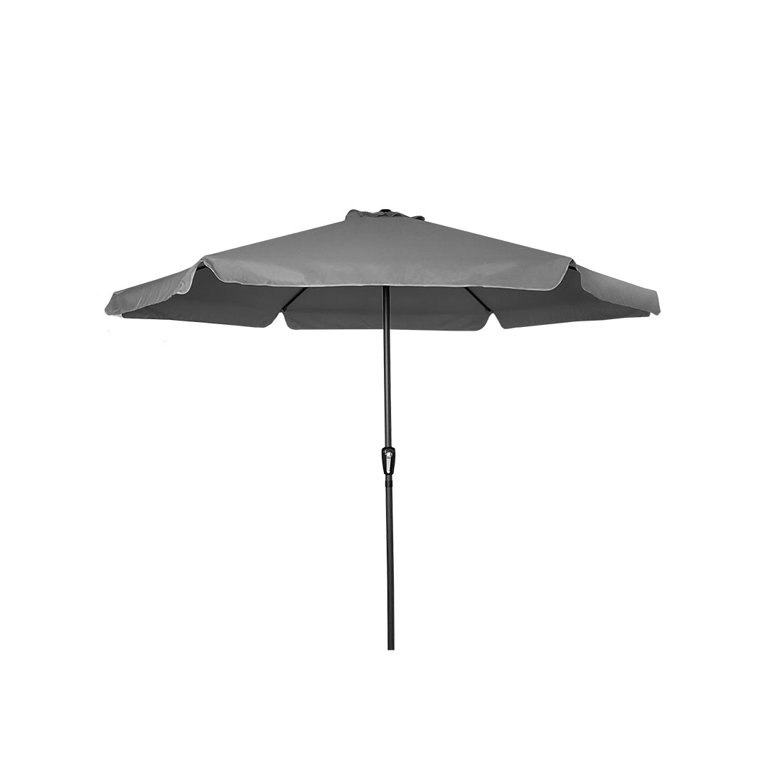 Sombrilla de 3 M con Faldón y Forro Anti UV Antracita