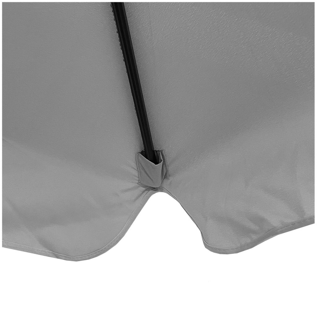 Sombrilla de 3 M con Faldón y Forro Anti UV Antracita