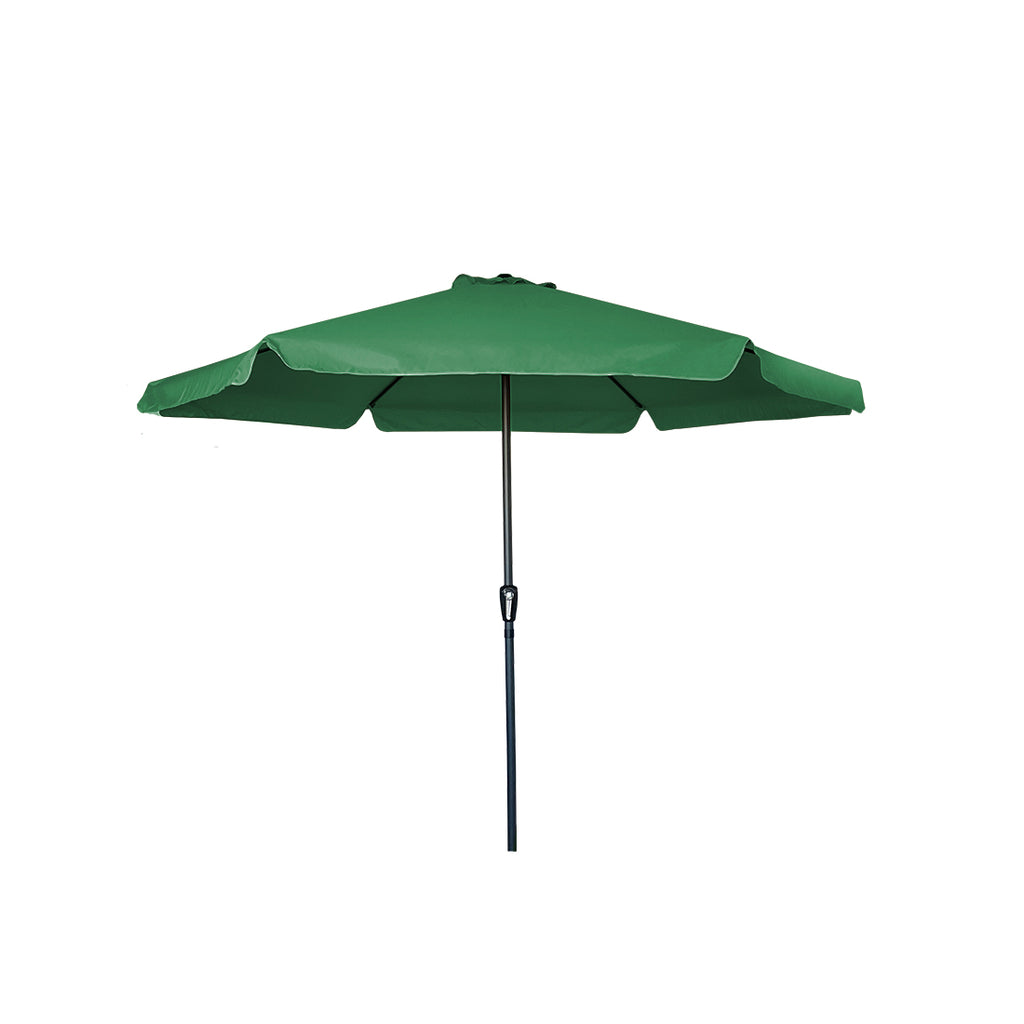 Sombrilla de 3 M con Faldón y Forro Anti UV Verde