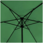 Sombrilla de 3 M con Faldón y Forro Anti UV Verde