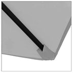 Sombrilla Rectangular de Jardín Anti UV 2x3 M Gris