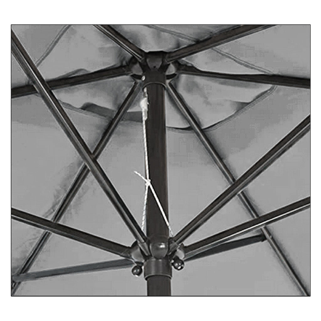 Sombrilla Rectangular de Jardín Anti UV 2x3 M Gris