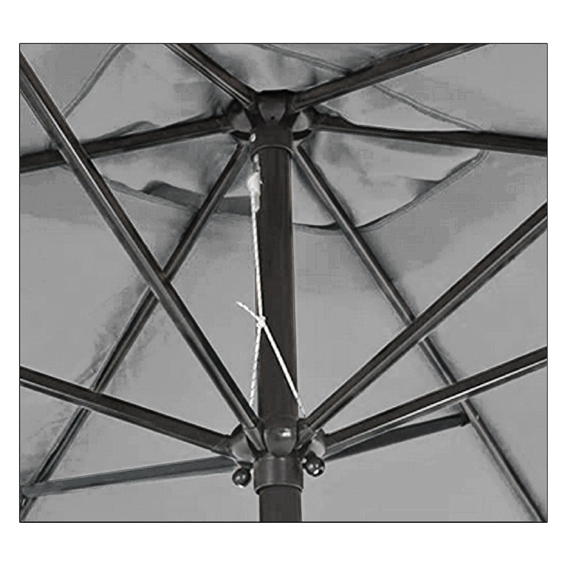 Sombrilla Rectangular de Jardín Anti UV 2x3 M Gris