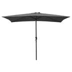 Sombrilla Rectangular de Jardín Anti UV Ø 2x3 M Antracita