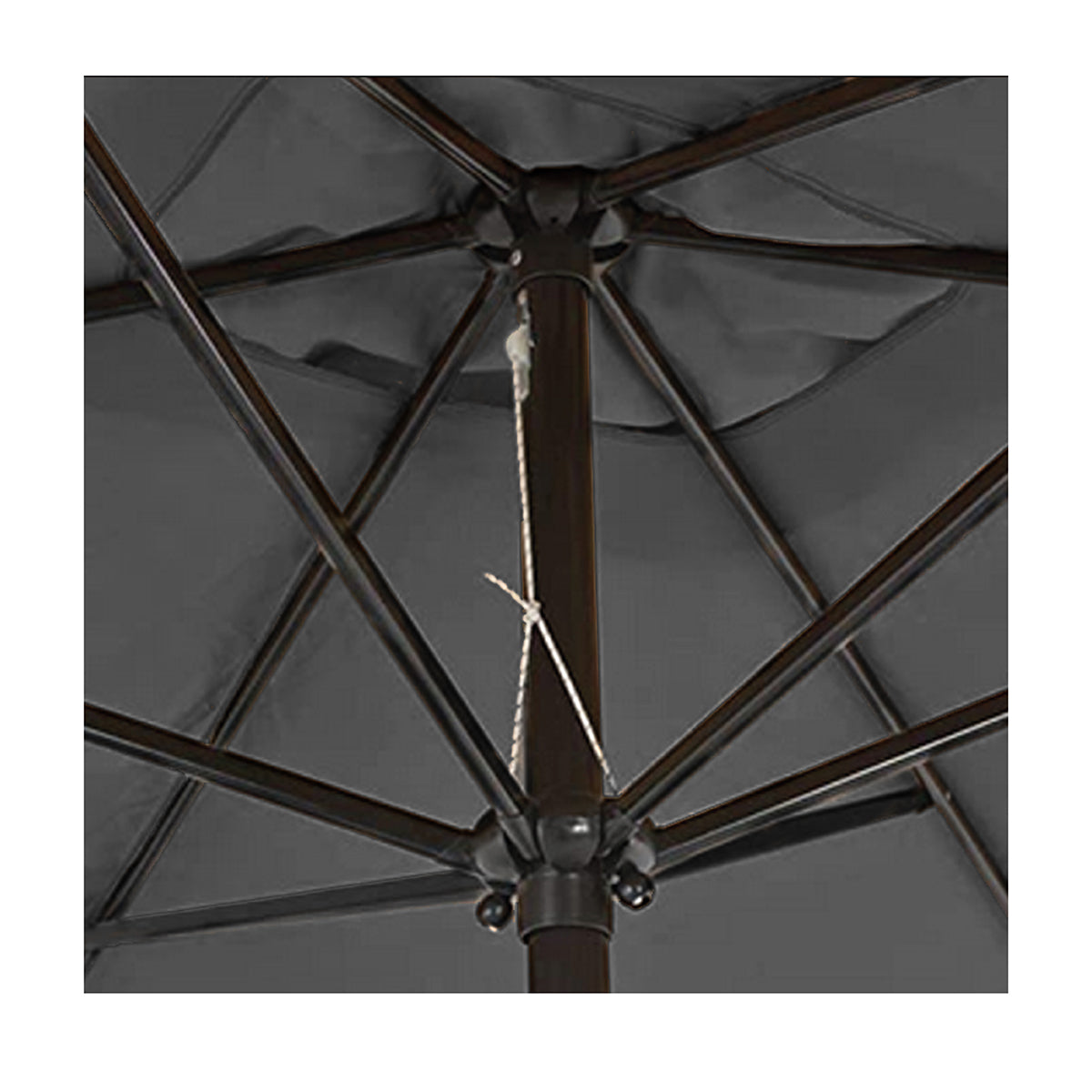 Sombrilla Rectangular de Jardín Anti UV Ø 2x3 M Antracita