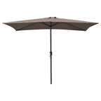 Sombrilla Rectangular de Jardín Anti UV 2x3 M Topo