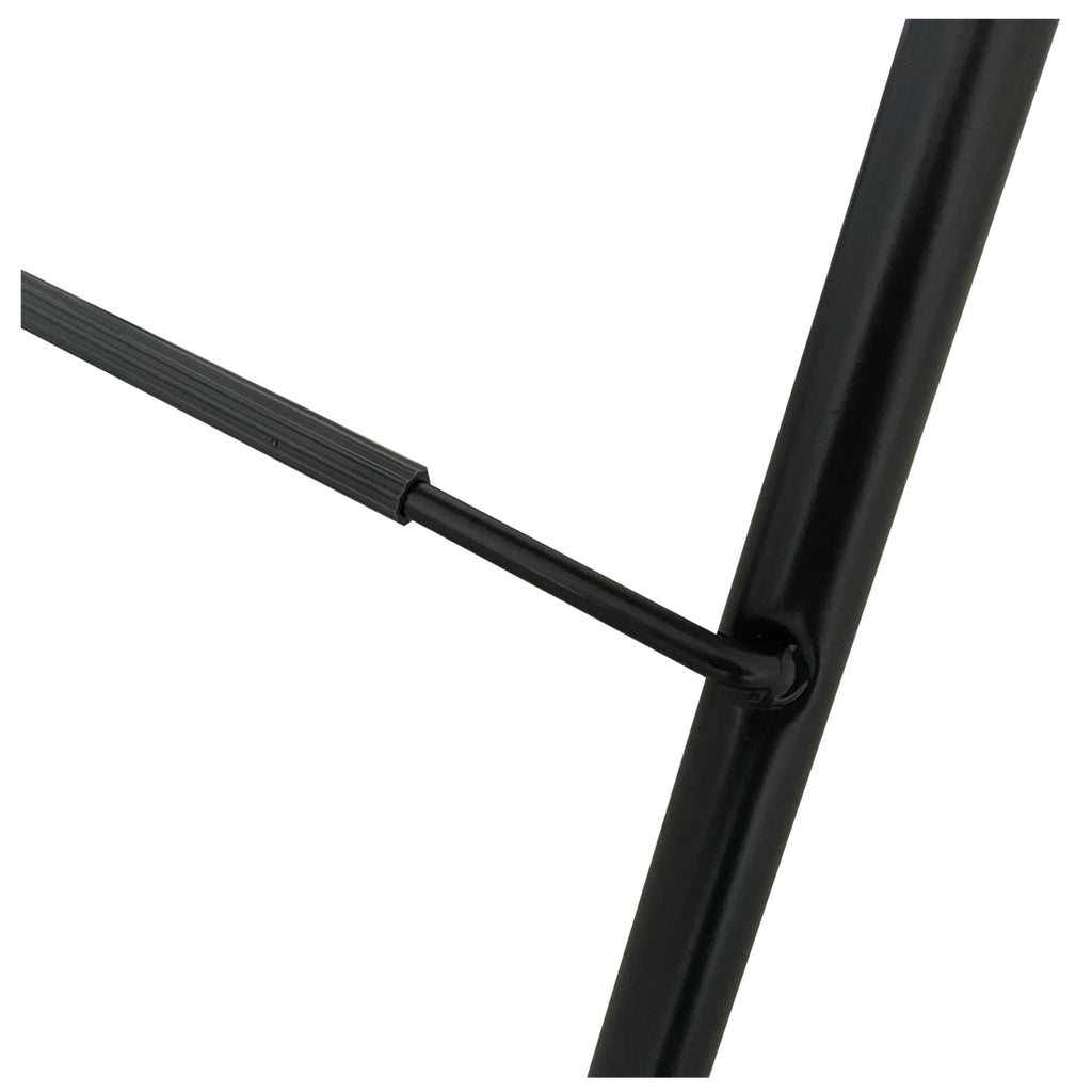 Taburete Plegable de Metal con Reposapiés Natural