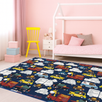 Alfombra Infantil para Colorear Impermeable Coches