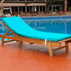 Colchón Tumbona Impermeable Azul 180x60 cm