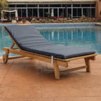 Colchón Tumbona Impermeable Gris 180x60 cm