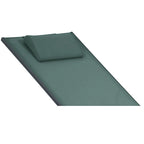 Tumbona con Ruedas Plegable y Reclinable Caqui