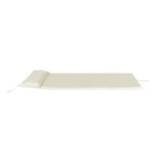 Tumbona Enrollable con Cabezal 180x50x4 cm Beige
