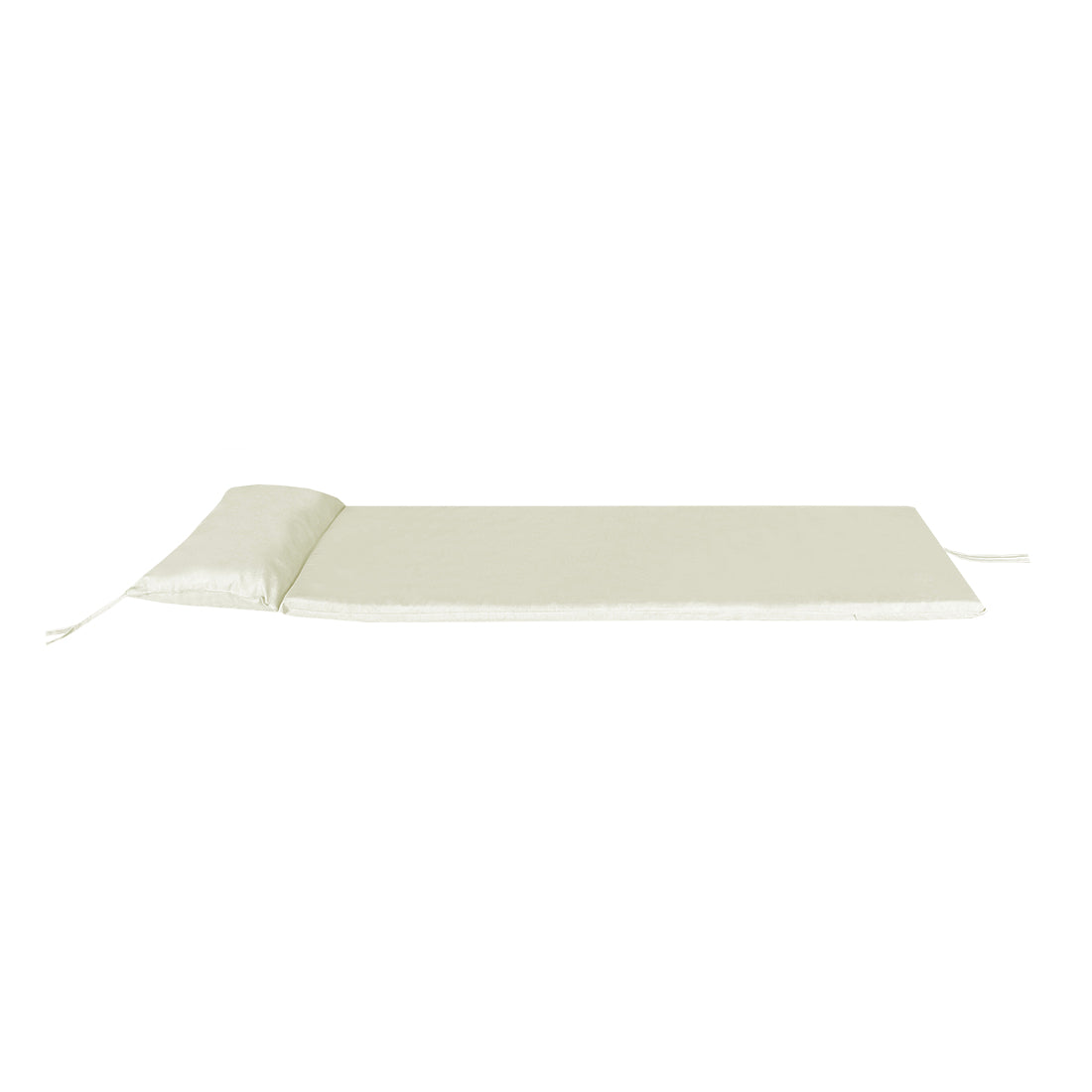 Tumbona Enrollable con Cabezal 180x50x4 cm Beige