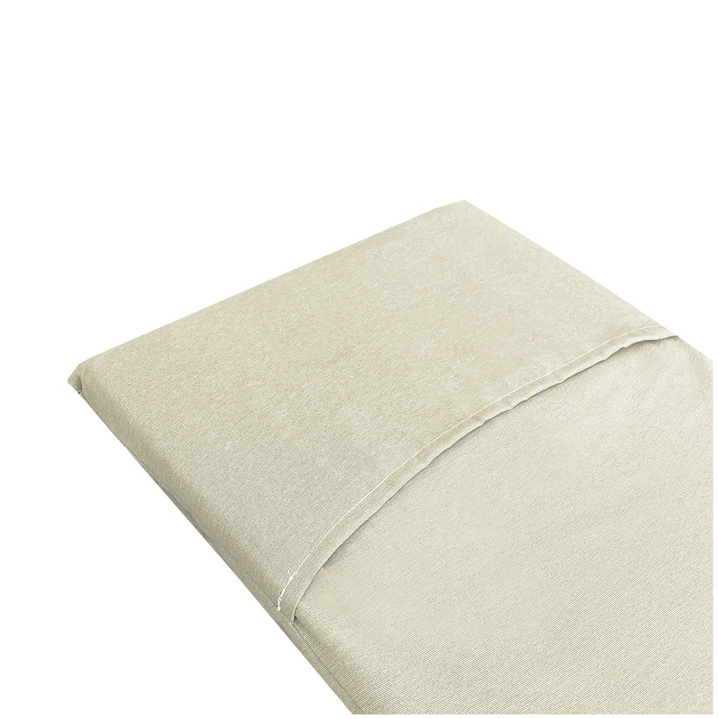 Tumbona Enrollable con Cabezal 180x50x4 cm Beige