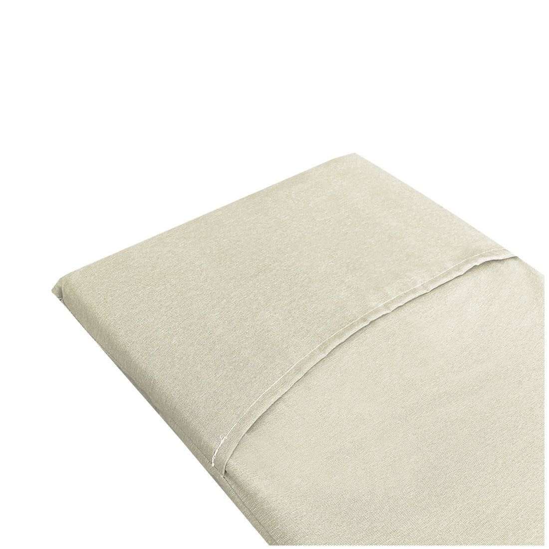 Tumbona Enrollable con Cabezal 180x50x4 cm Beige