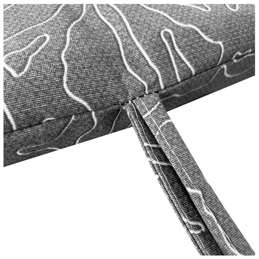 Tumbona Enrollable con Cabezal 180x50x4 cm Gris