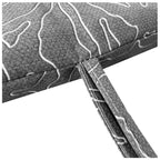 Tumbona Enrollable con Cabezal 180x50x4 cm Gris