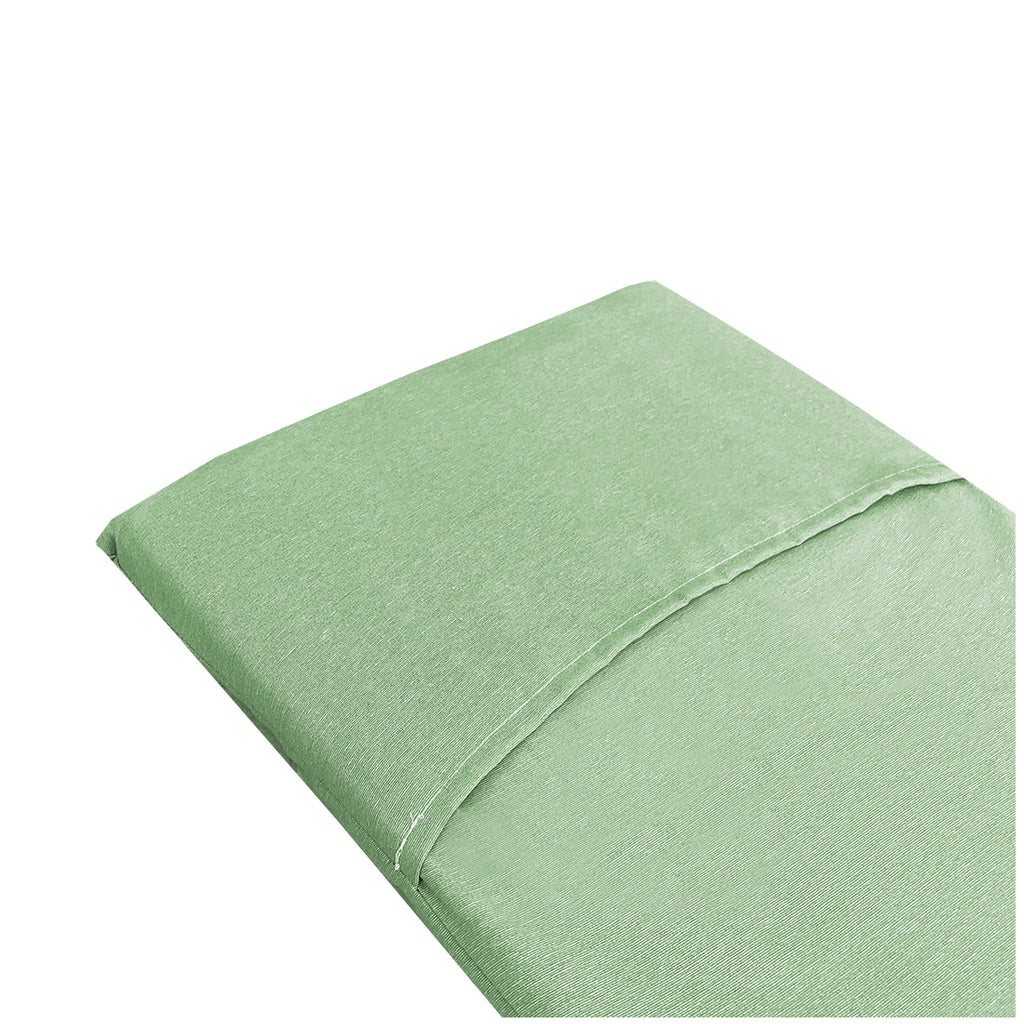 Tumbona Enrollable con Cabezal 180x50x4 cm Verde