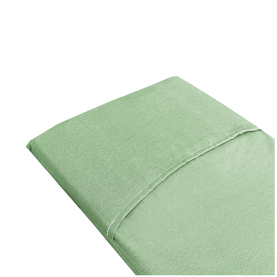 Tumbona Enrollable con Cabezal 180x50x4 cm Verde