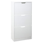 Zapatero 3 Niveles de Madera 119,5X60X23,3 cm Blanco