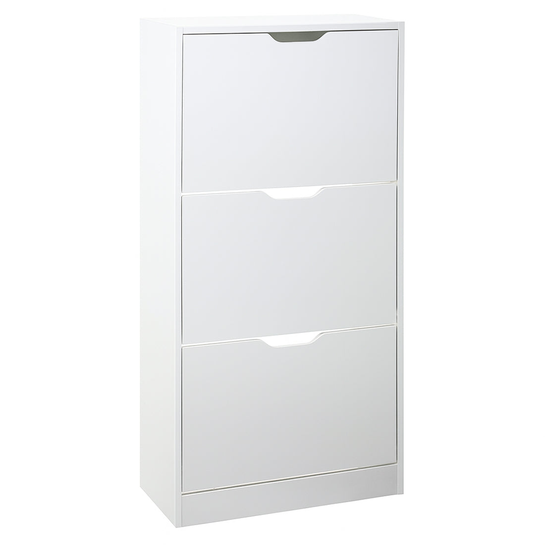 Zapatero 3 Niveles de Madera 119,5X60X23,3 cm Blanco