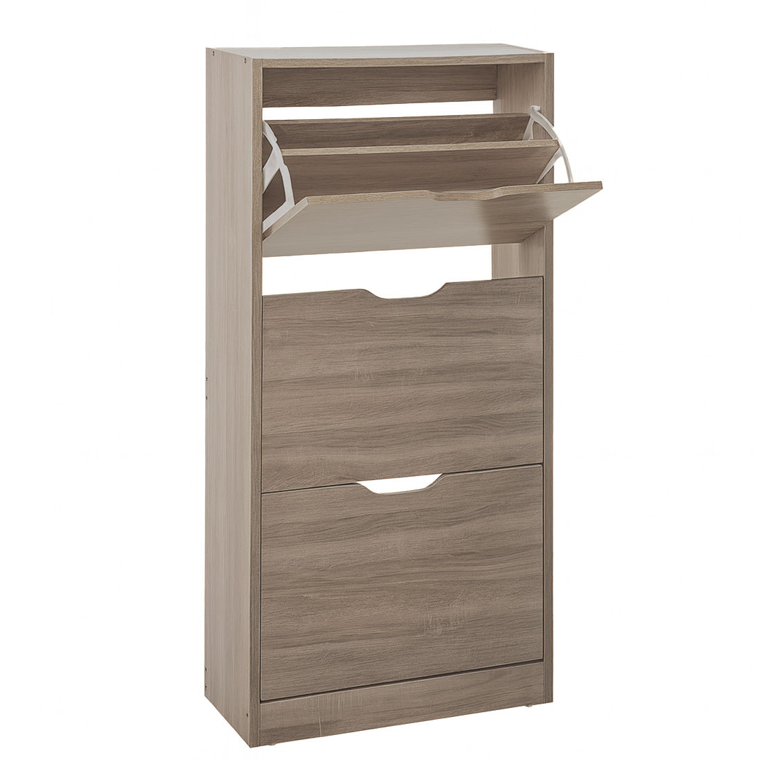 Zapatero 3 Niveles de Madera 119,5X60X23,3 cm Beige